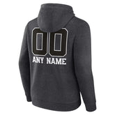 Charcoal Buffalo Bills Monochrome Personalized Name & Number Pullover Hoodie - jnjjackets